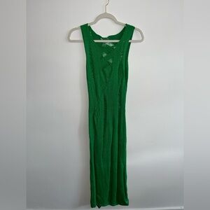 Halfheart Elegant Green Sleeveless Dress